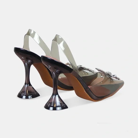 Amina, Muaddi, Rosie Crystal PVC pumps, Women, Black, EU 36, US 5, Pumps, Rubber - Picture 2 of 4